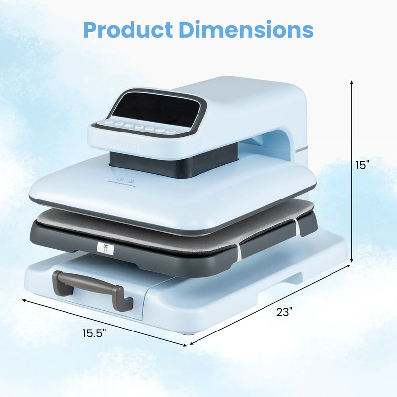 15x15 Auto Release Heat Press Machine 1500W by DirectDeals