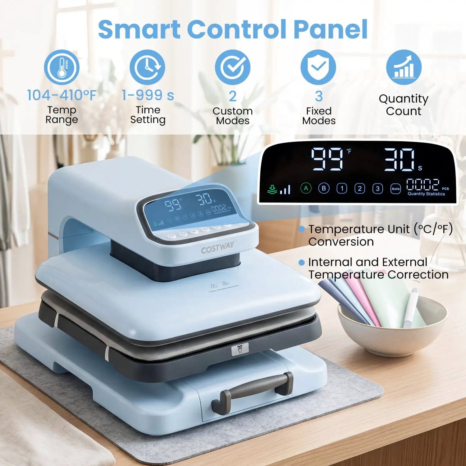15x15 Auto Release Heat Press Machine 1500W by DirectDeals