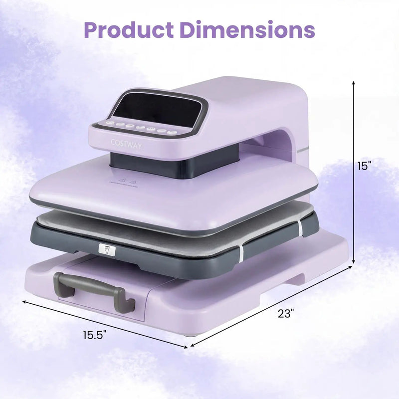 15x15 Auto Release Heat Press Machine 1500W by DirectDeals