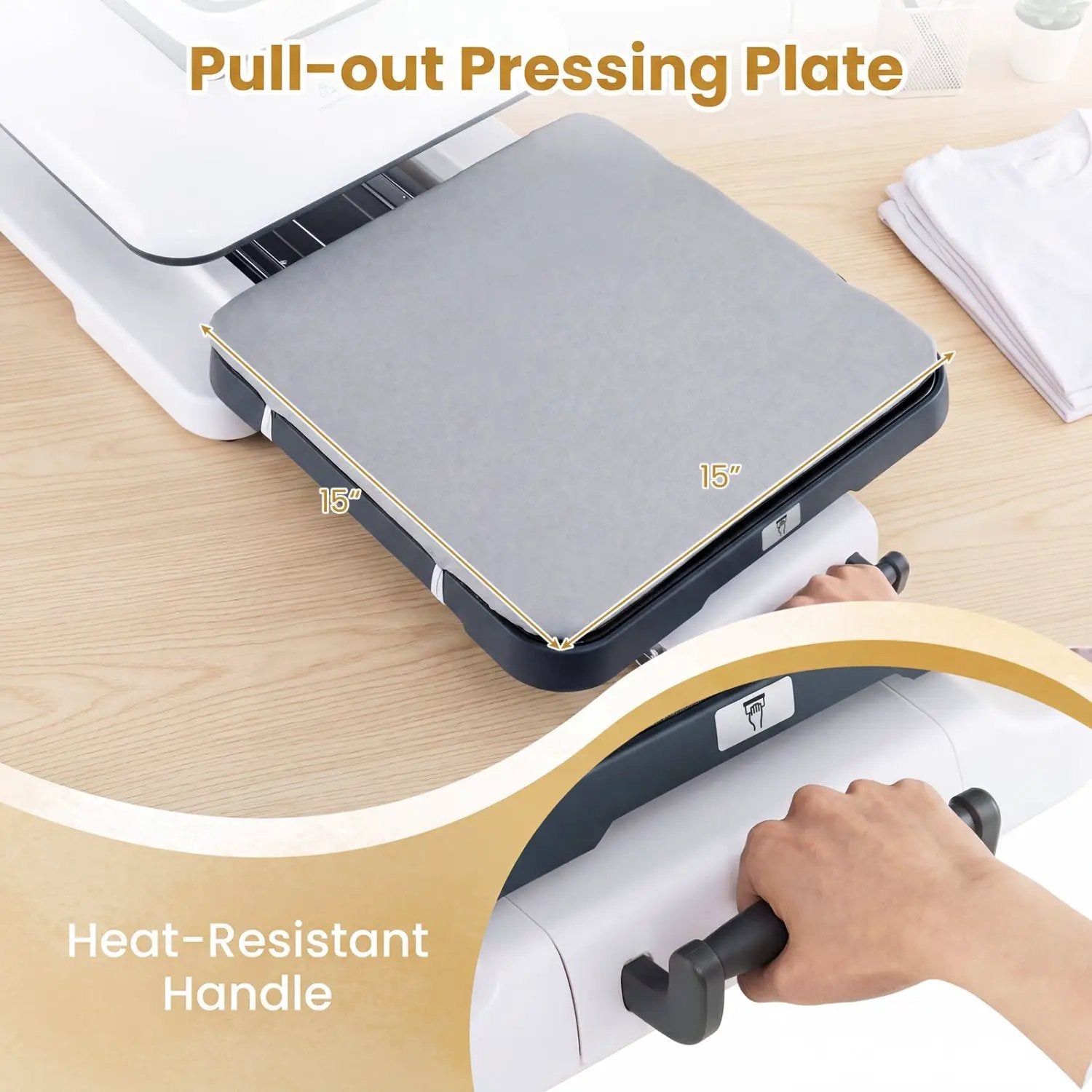 15x15 Auto Release Heat Press Machine 1500W by DirectDeals