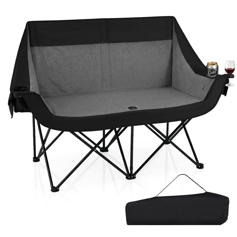 Heated Double Camping Chair with 4 Heating Zones by DirectDeals