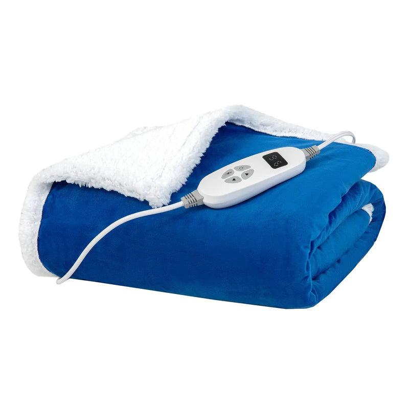 Heated Electric Blanket Throw with 10 Heat Levels by DirectDeals