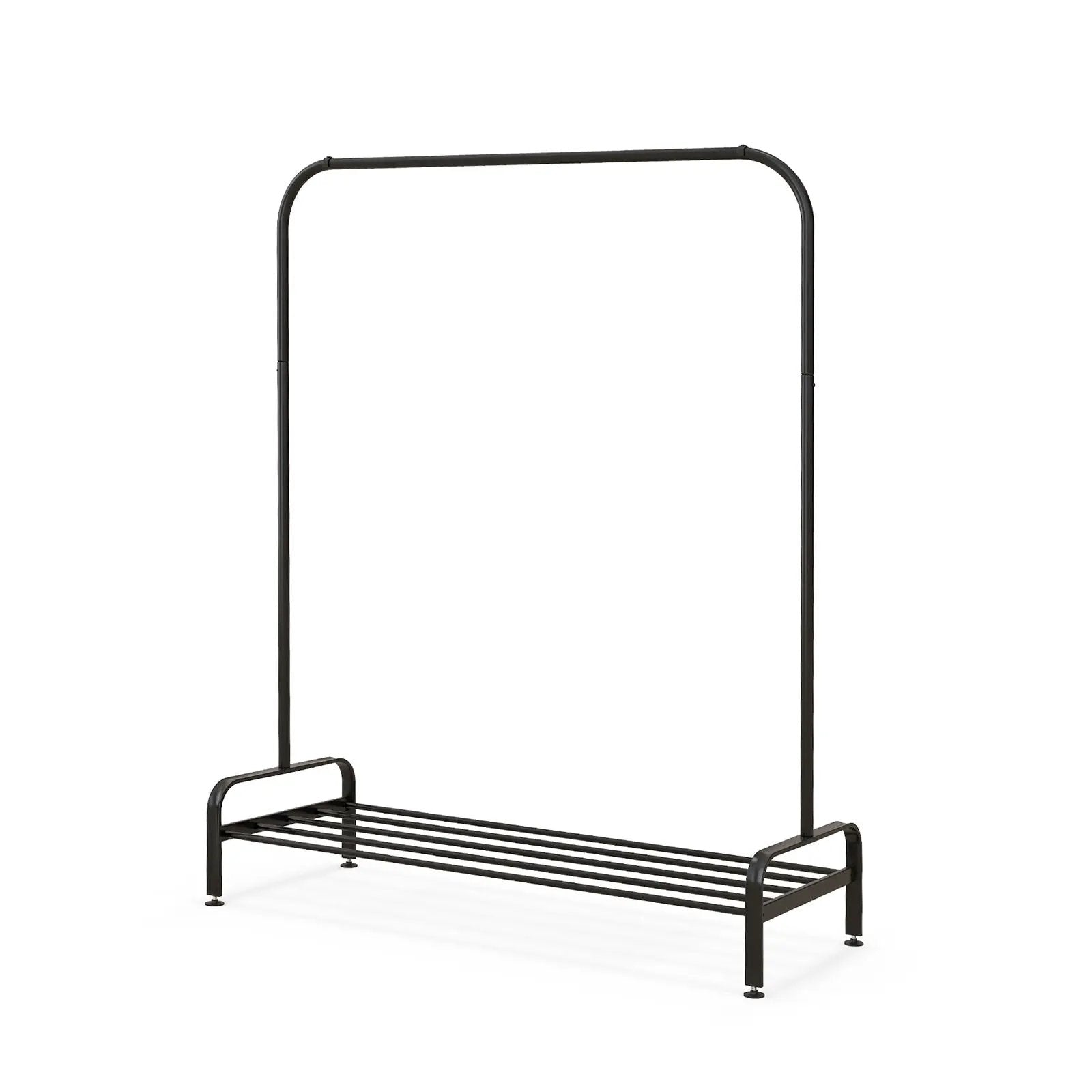 Heavy Duty Clothes Stand Rack with Top Rod and Lower Storage Shelf by DirectDeals