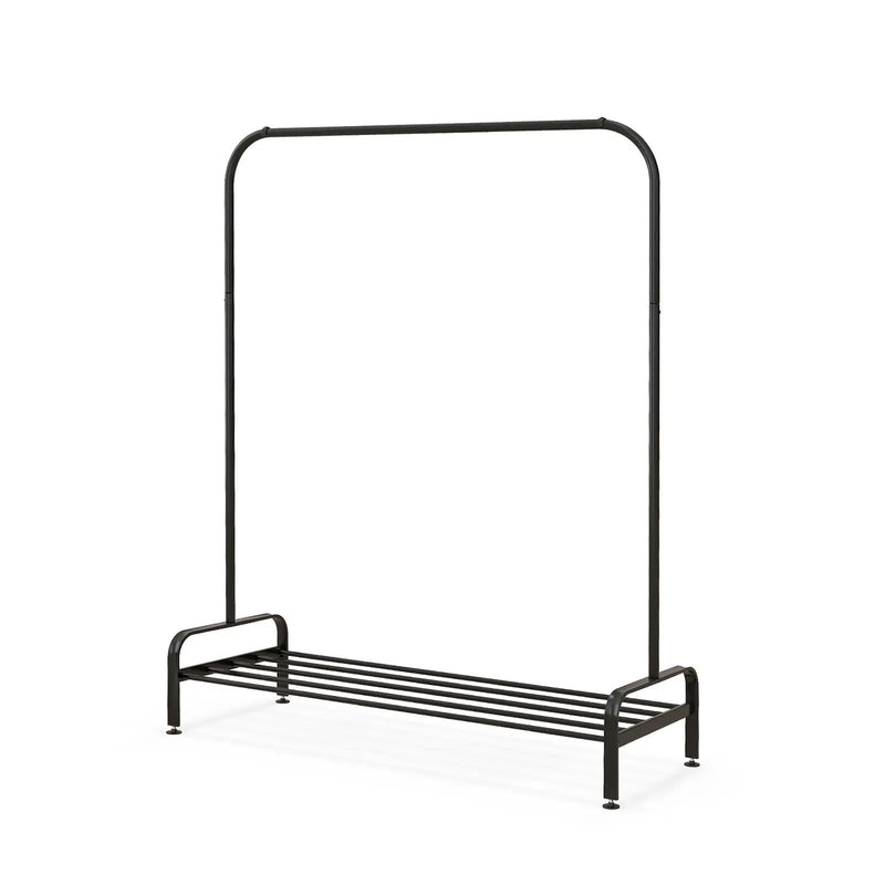 Heavy Duty Clothes Stand Rack with Top Rod and Lower Storage Shelf by DirectDeals