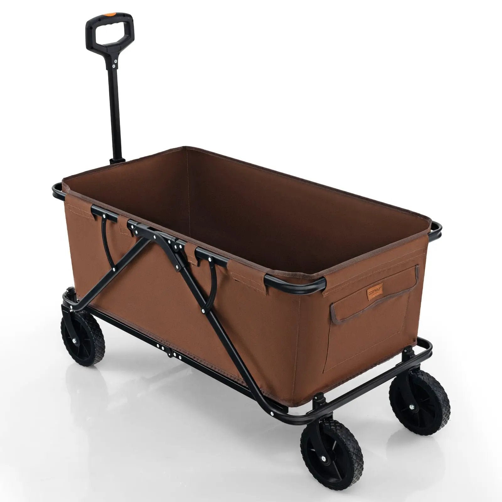 Collapsible Folding Wagon Cart with Adjustable Handlebar by DirectDeals