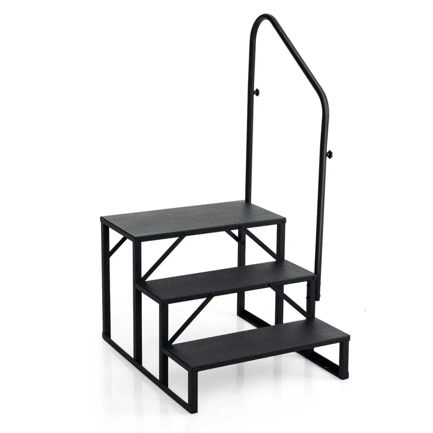 Heavy Duty Hot Tub Stair with Wide Anti-Slip Platforms for Porch and Mobile Home by DirectDeals