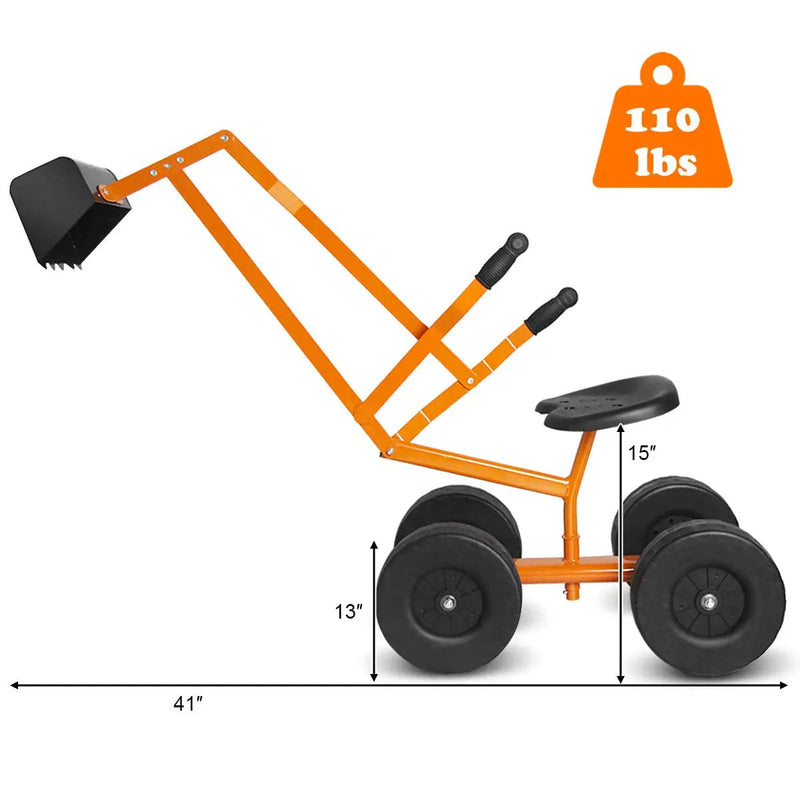 Heavy Duty Kid Ride-on Sand Digger Digging Excavator by DirectDeals