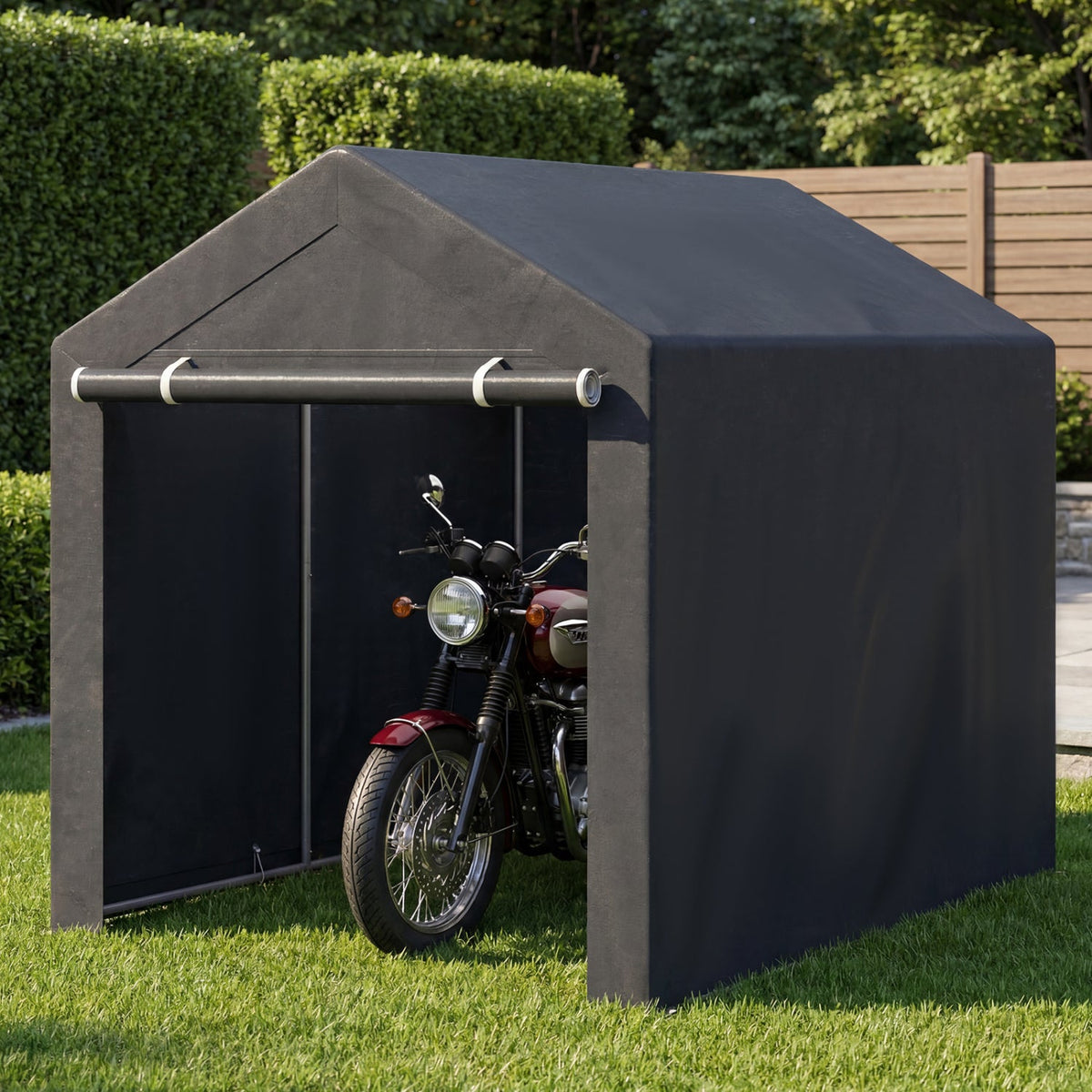 Portable Storage Shed with Roll-Up Zipper Door, photo 2 of 24