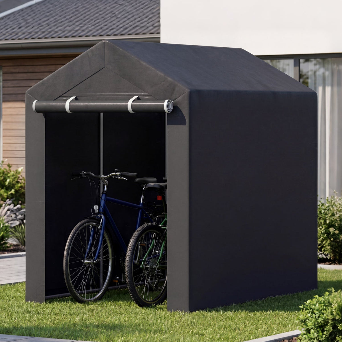Portable Storage Shed with Roll-Up Zipper Door, photo 10 of 24