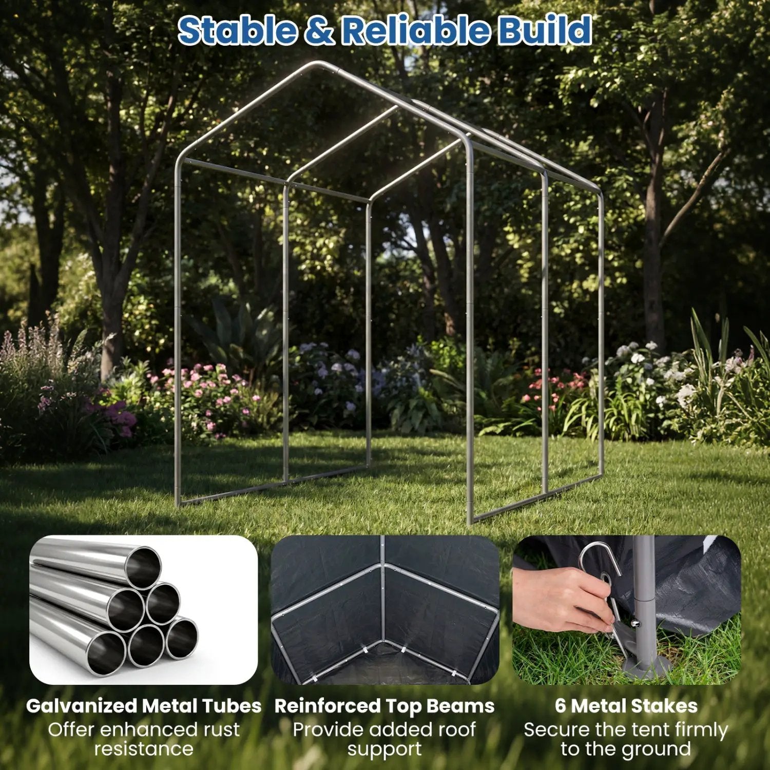 Portable Storage Shed with Roll-Up Zipper Door by DirectDeals