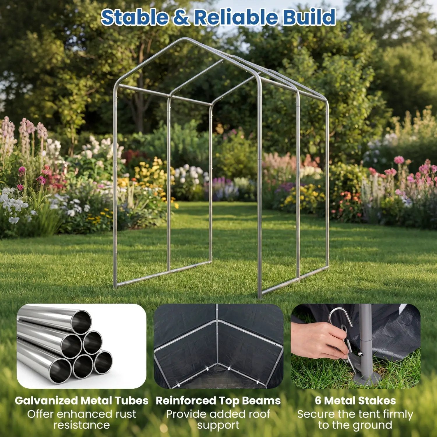 Portable Storage Shed with Roll-Up Zipper Door by DirectDeals