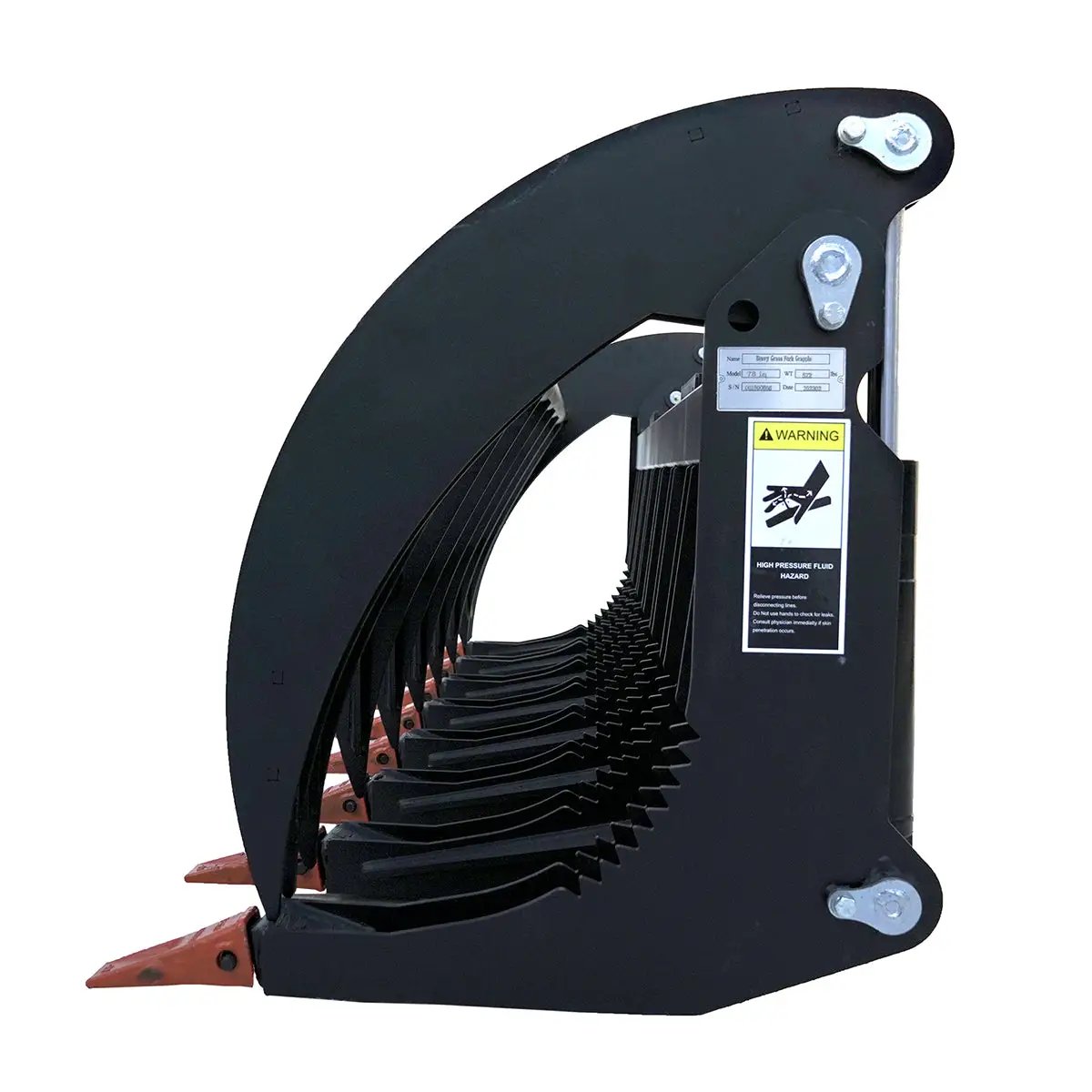 Greatbear 78" Heavy Root Grapple Rake by Chery Industrial