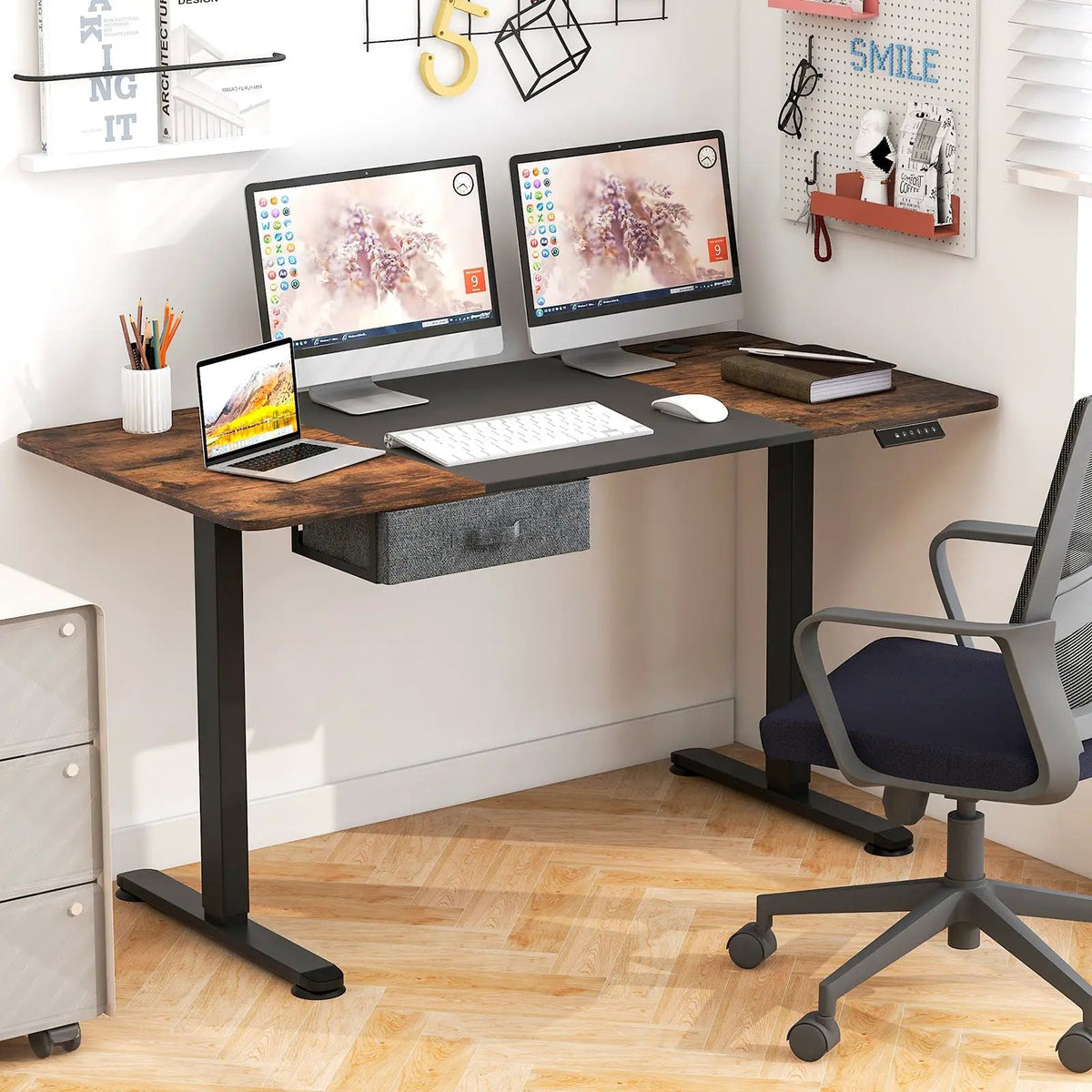 Height Adjustable Electric Standing Desk with USB Charging Port, photo 3 of 32