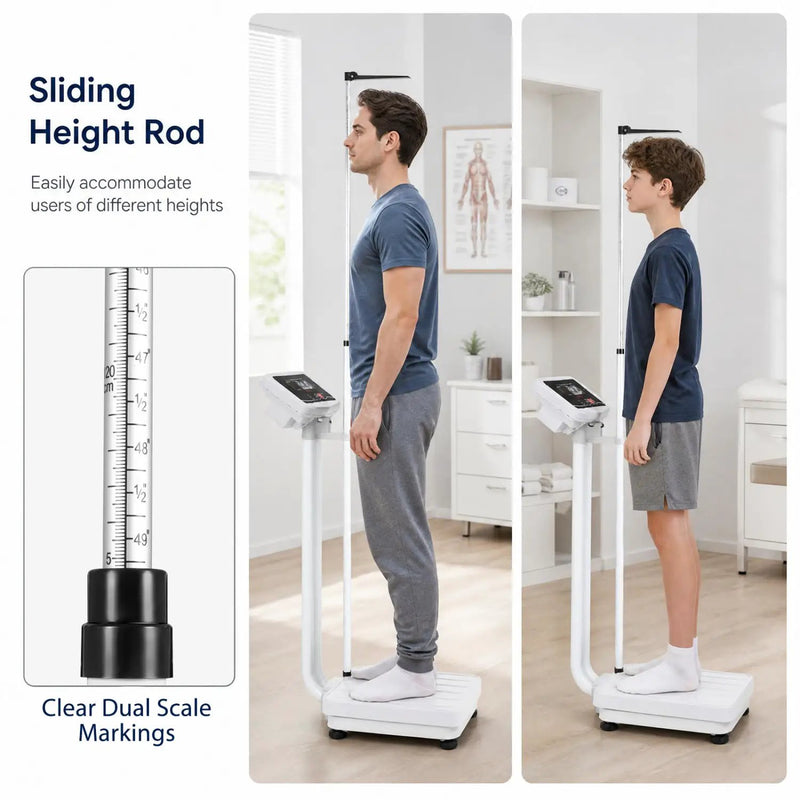 Digital Height and Weight Scale with LED Display 400 lbs by DirectDeals