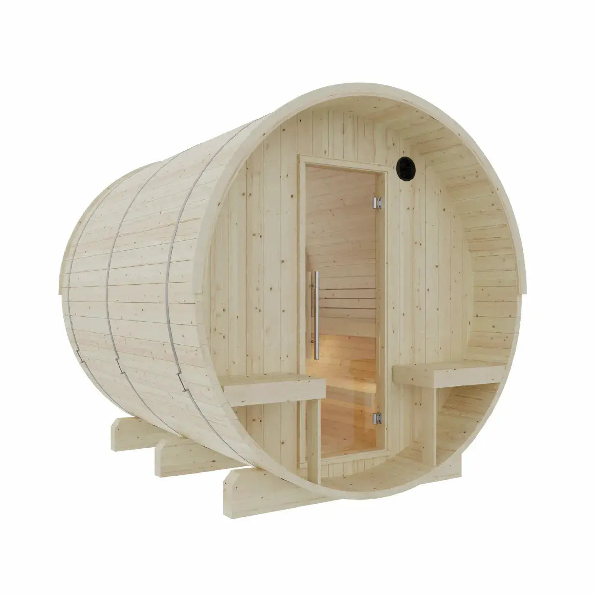 Helsinki Finnish Barrel Sauna with Terrace and WiFi Heater - Finnish Sauna Builders, photo 5 of 22