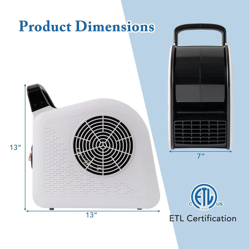 High Velocity Blower Fan Utility Air Mover with 3 Speeds and 185° Pivoting Head by DirectDeals