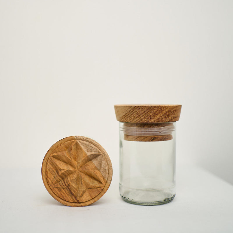 Hiliki Jar - Clear - Medium (set of 2), photo 3 of 6