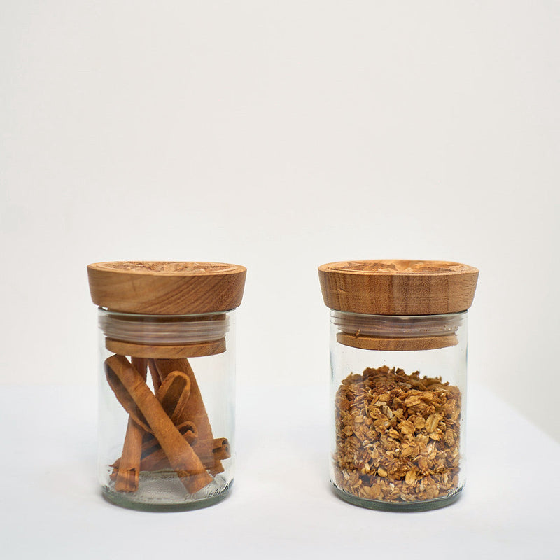 Hiliki Jar - Clear - Medium (set of 2), photo 2 of 6