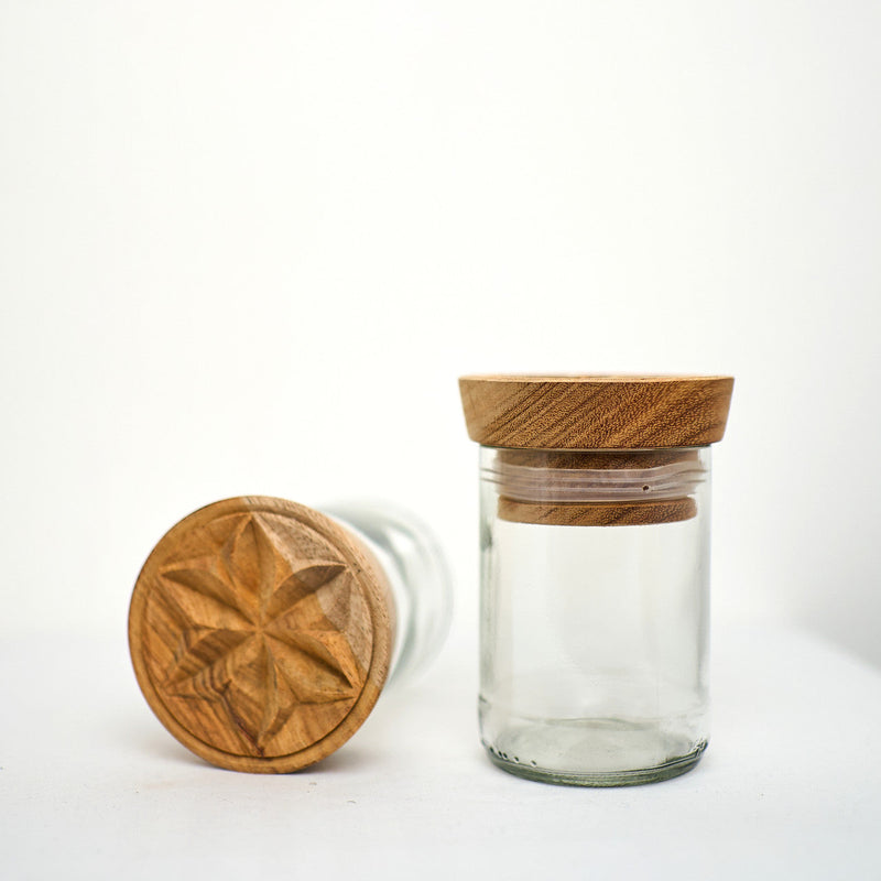 Hiliki Jar - Clear - Large (set of 2), photo 2 of 5