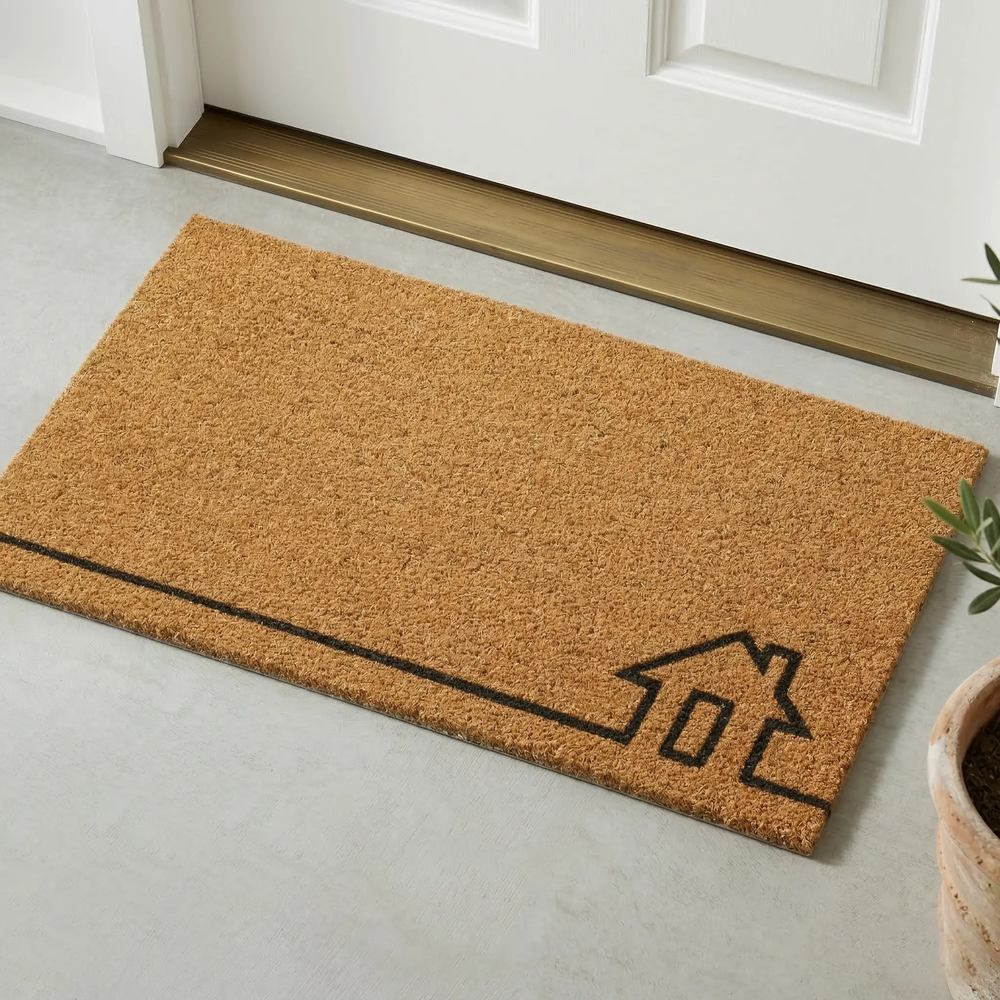 Home View - Natural Coir Doormat by Fab Habitat