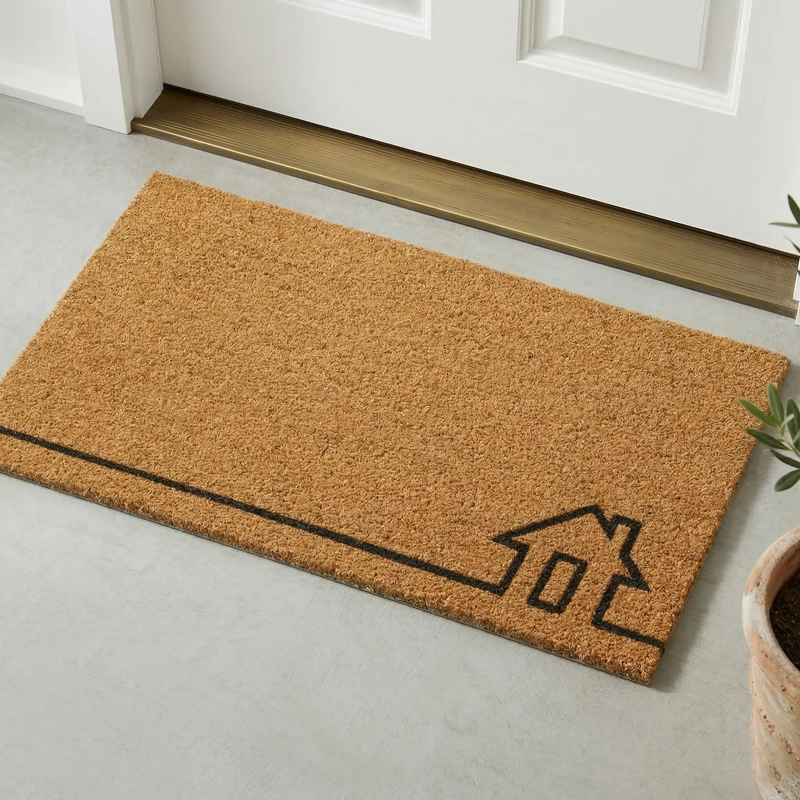 Home View - Natural Coir Doormat by Fab Habitat