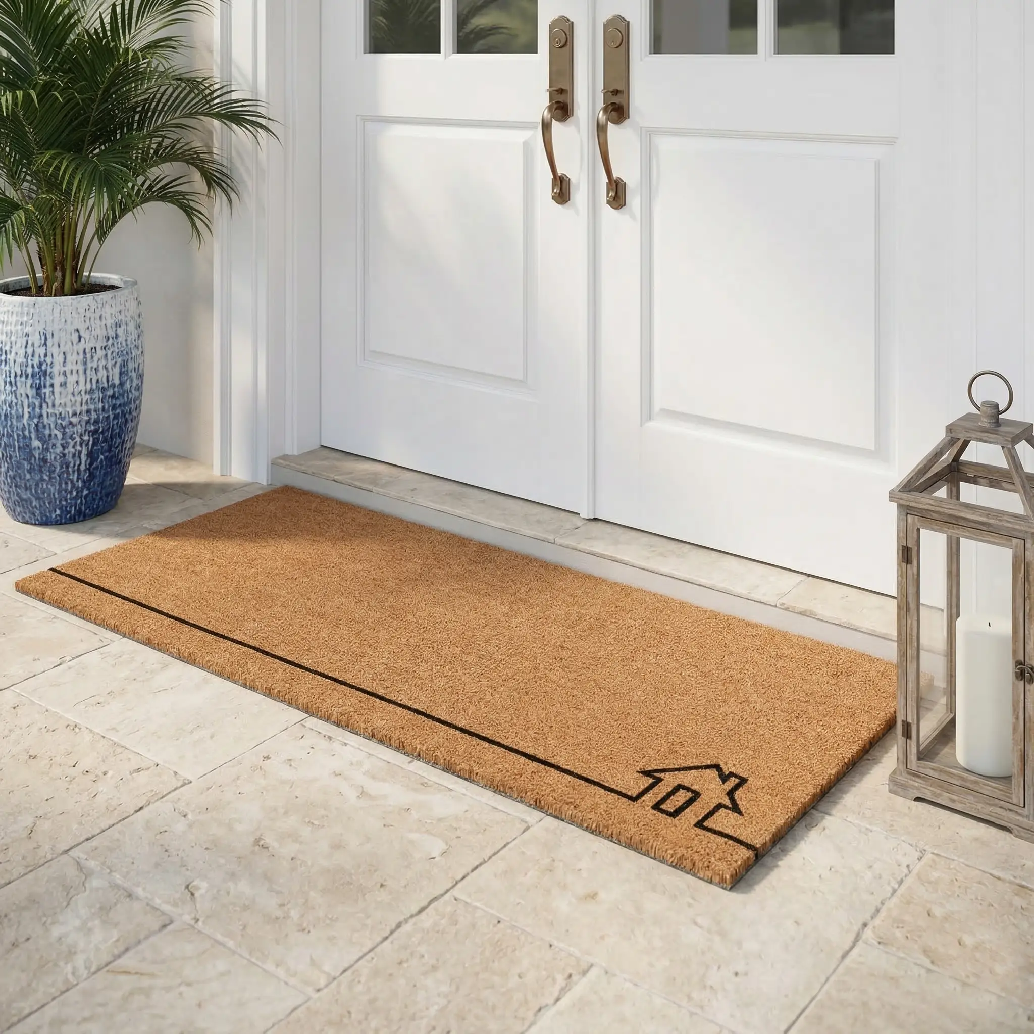 Home View - Natural Coir Doormat by Fab Habitat