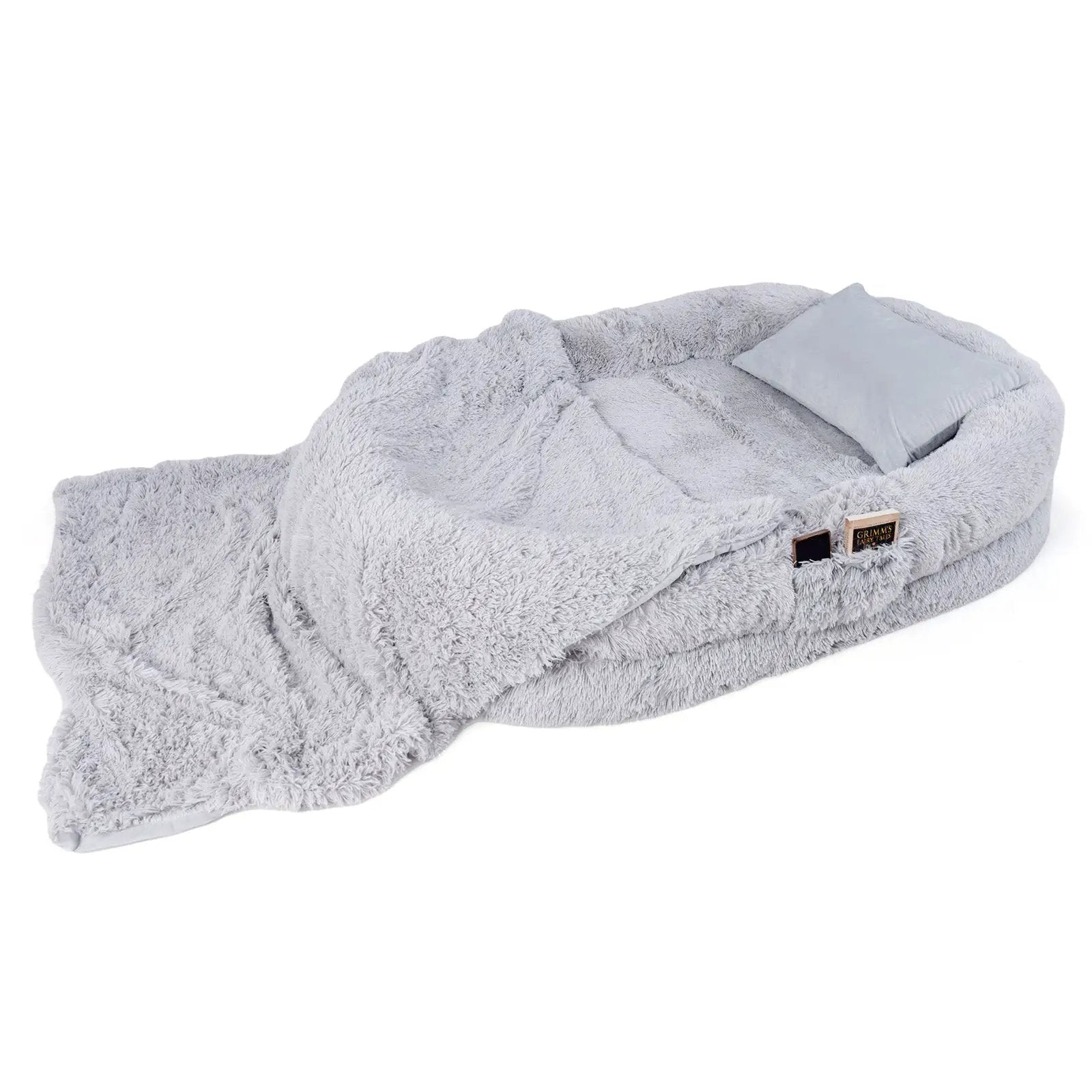 Washable Fluffy Human Dog Bed with Soft Blanket and Plump Pillow by DirectDeals