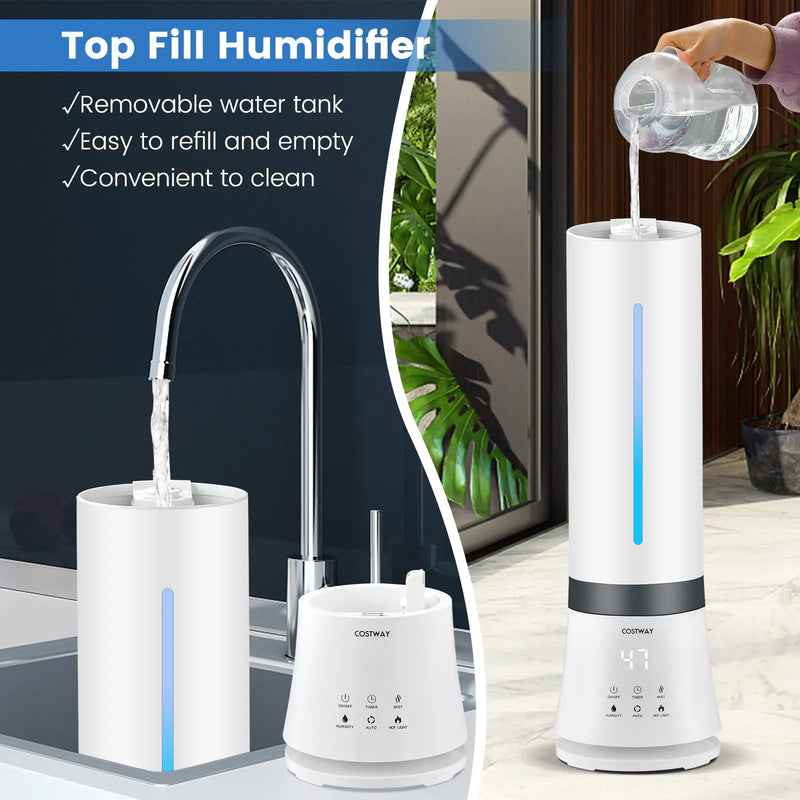 5.5L Cool Mist Humidifiers with Remote Control and 12 Hours Timer by DirectDeals