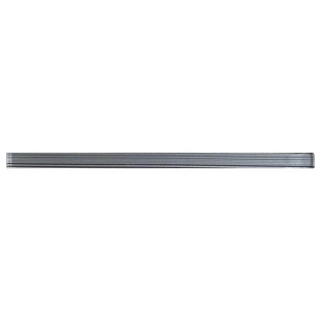 Stone Blue 0.5x12 Glossy Glass Pencil Tile Trim (10 pack, 0.5 sq ft/case) by Apollo Tile