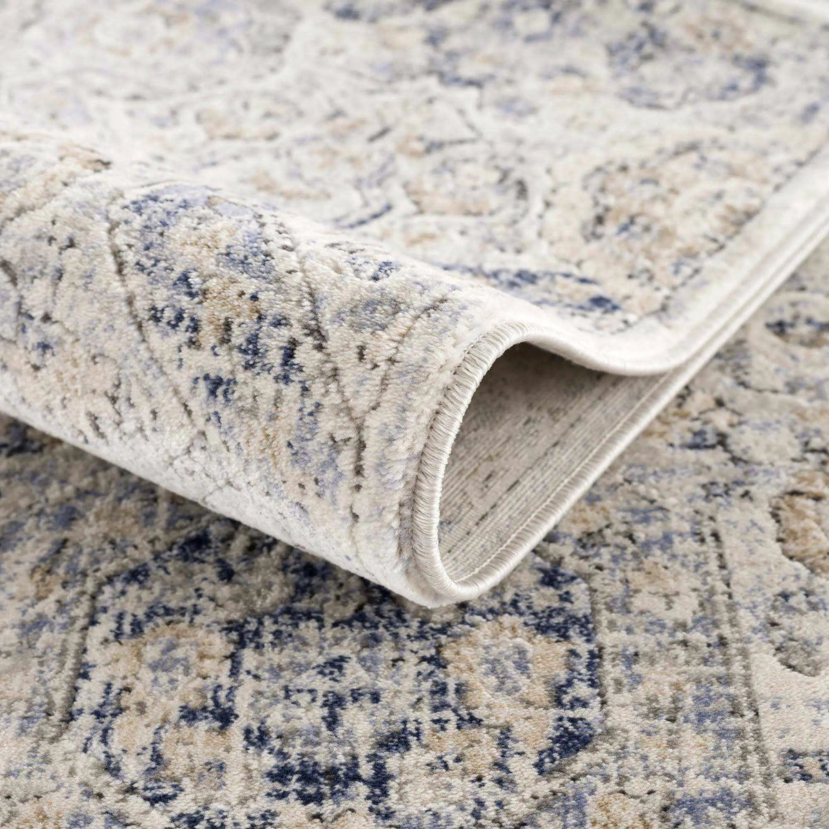 Parkerfield Cream & Blue Area Rug, photo 8 of 13
