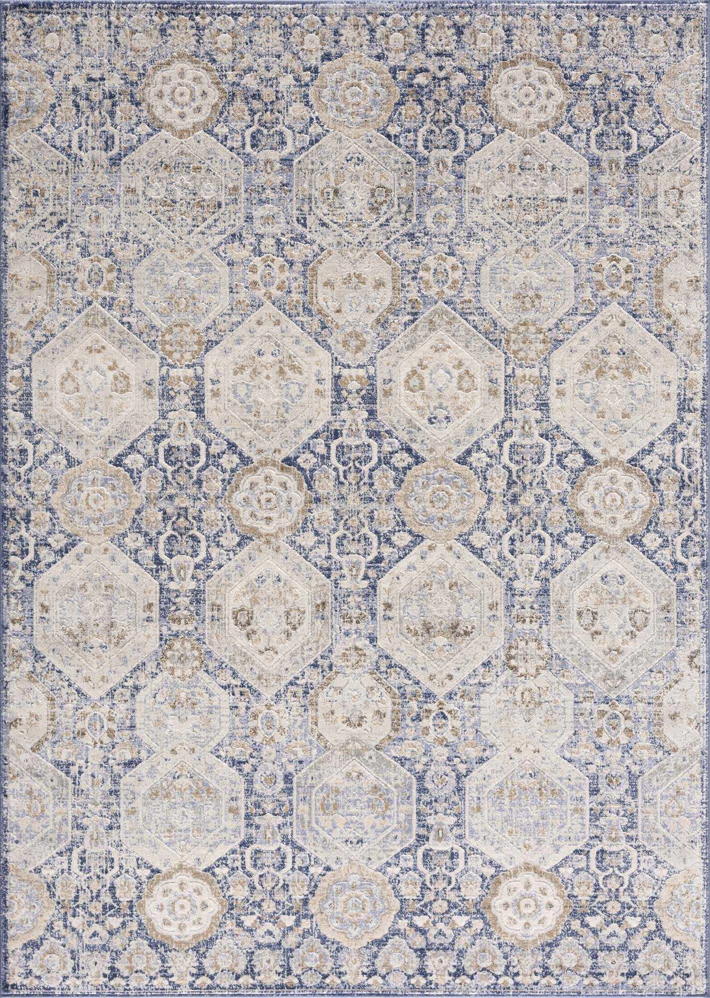 Parkerfield Blue Area Rug - Clearance by Boutique Rugs