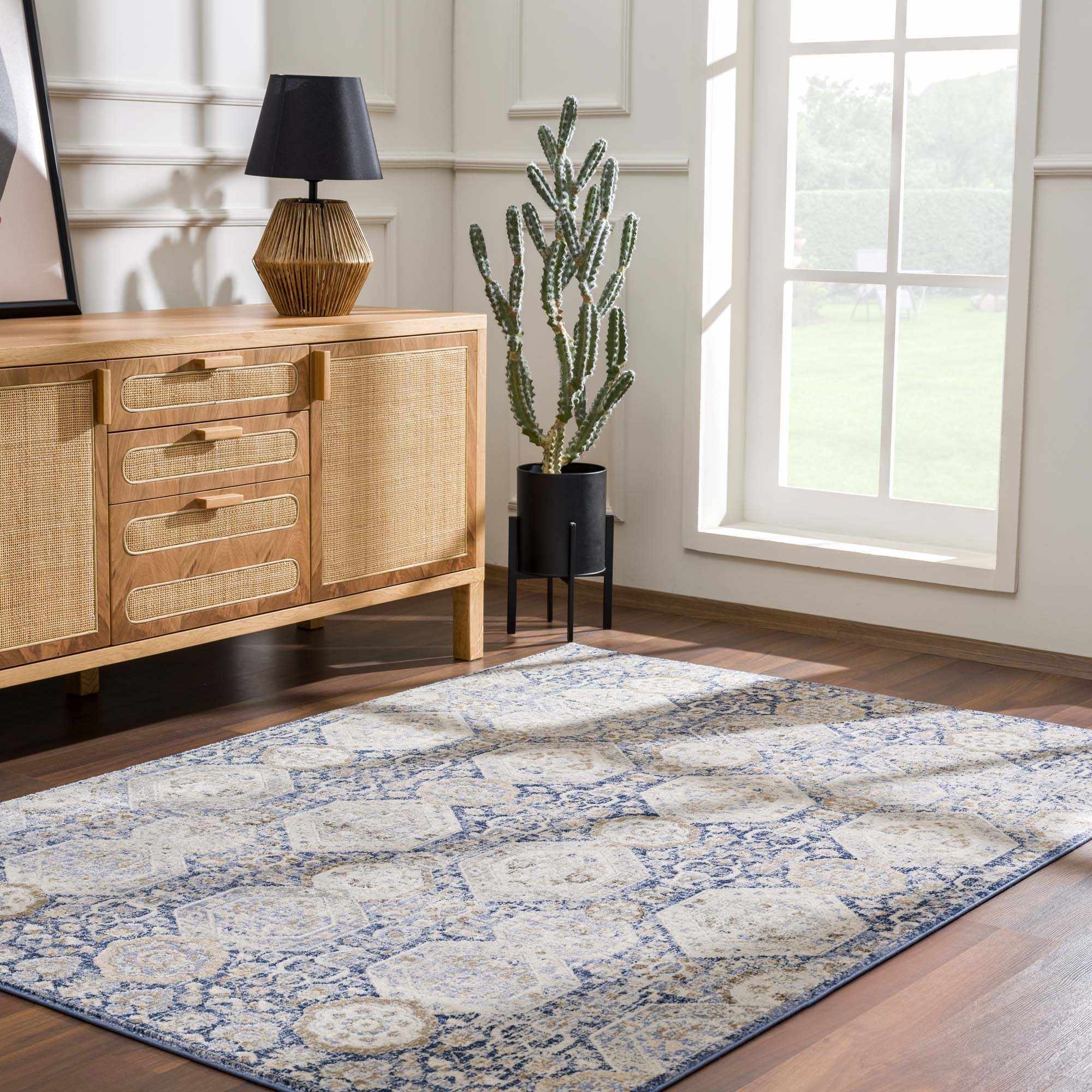 Parkerfield Blue Area Rug - Clearance by Boutique Rugs