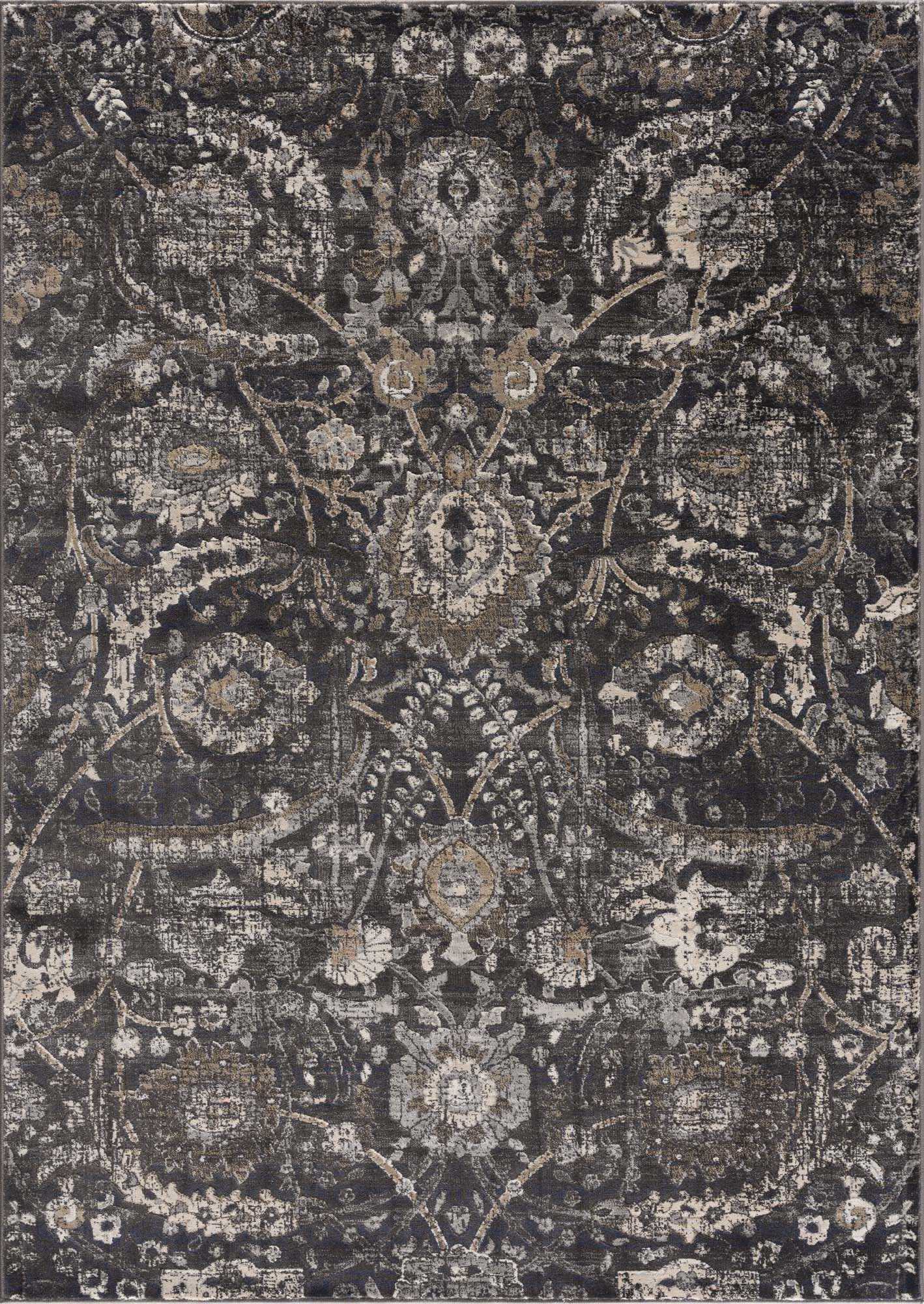 Georgiana Charcoal Area Rug by Boutique Rugs