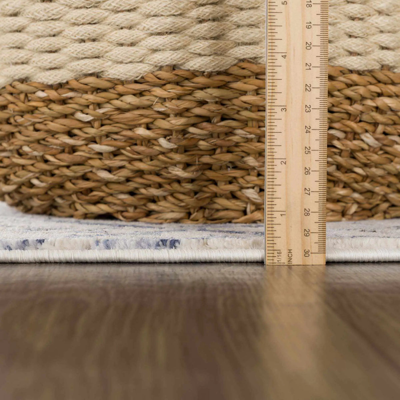 Georgiana Blue & Beige Oushak Rug by Boutique Rugs