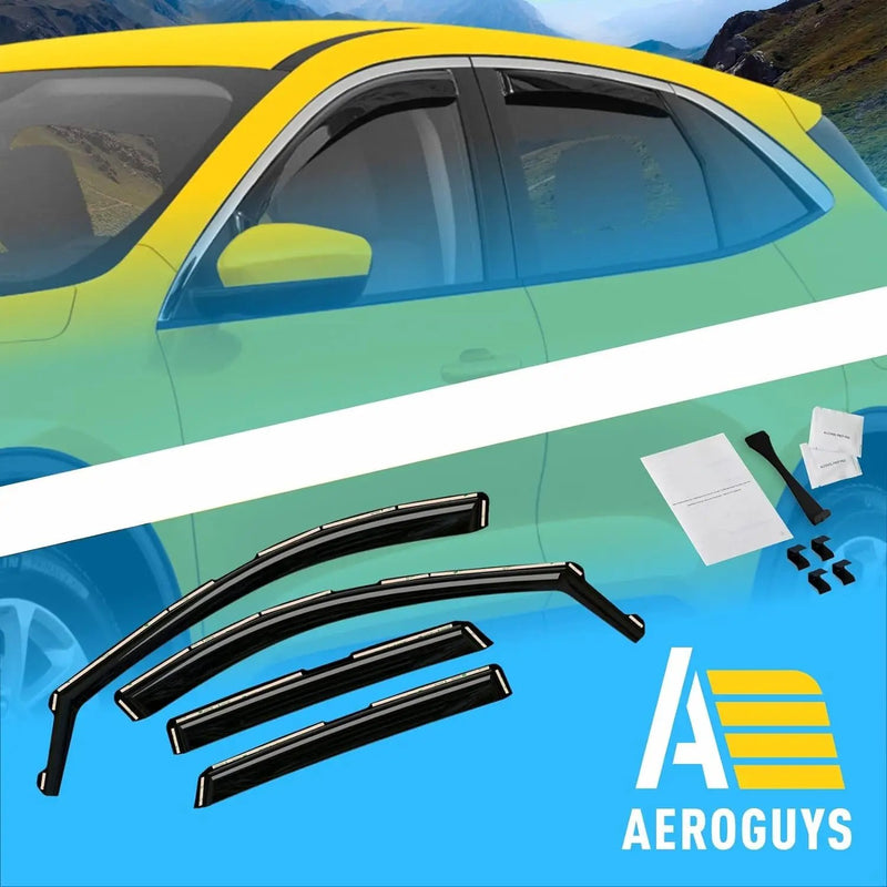 AEROGUYS 4.4★★★★ Extra Durable Window Deflectors in-Channel Window Visors Rain Guards Fit for Ford Escape 2020-2024, Sun Visors, Wind Vent Visors, Window Vent Shades, Exterior Car Accessories - 4 pcs. AG0038 by Selzalot