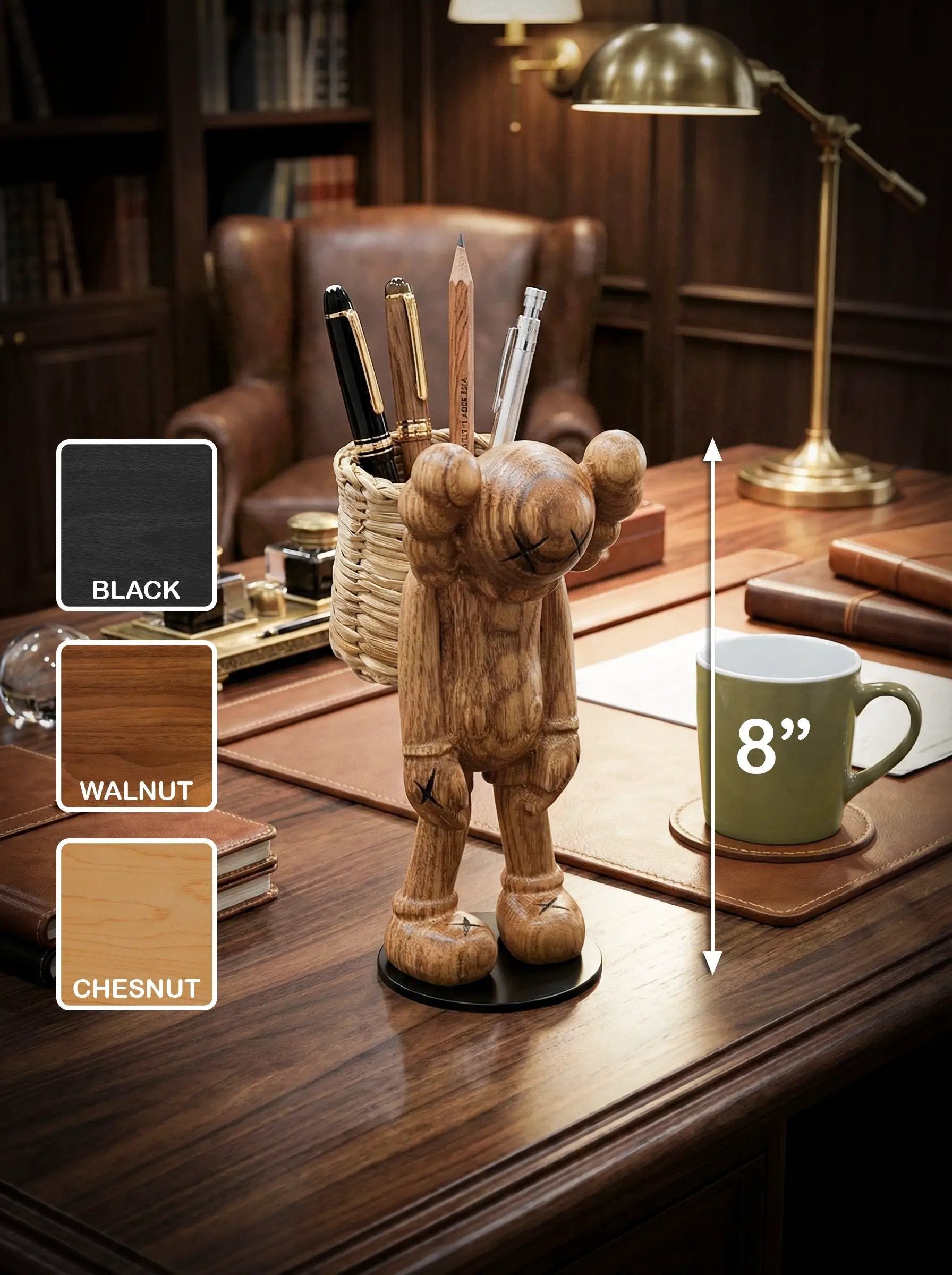 8" Pen Holder Figure Desk Organizer by Gizz