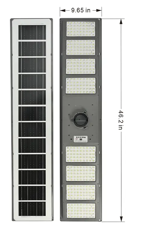 9000W All-in-One Double Side Solar Street Light Road Path Motion Sensor Parking a lot IP65 Waterproof by Outdoor Solar Outlet