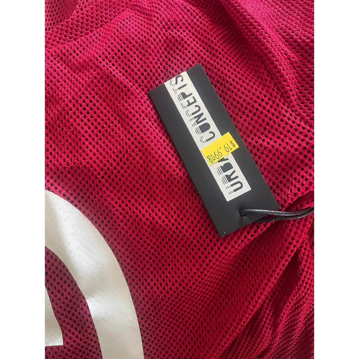 VERSITY STRIPE PRINTED MESH TOP, photo 2 of 4