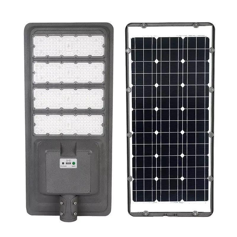 9000W Aluminum Frame All In One Solar Street /Parking Lights Motion Sensor, Dusk to Dawn 180000LM with Remote Control by Outdoor Solar Outlet