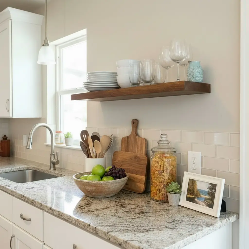 Walnut Floating Shelf - 1.75" Thick by Seeds & Sawdust