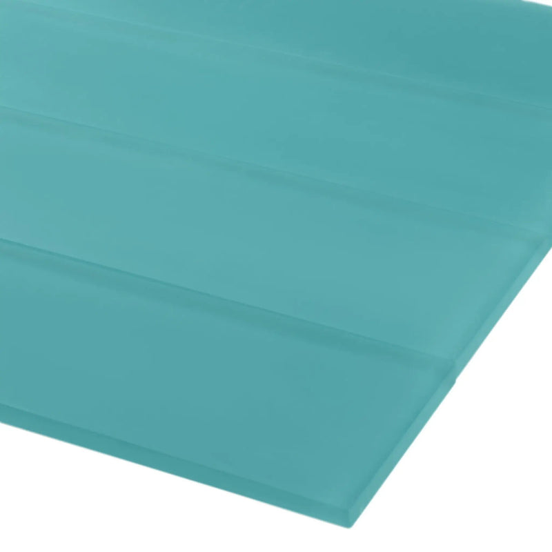 Sky Blue 3x12 Matte Subway Glass Tile (20 pack, 5 sq ft/case) by Apollo Tile