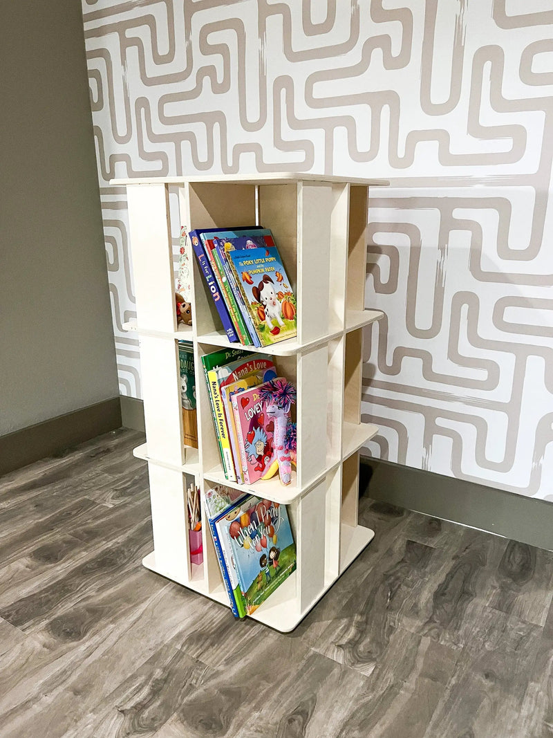 LAZY SUZAN- Rotating Bookshelf by Bush Acres