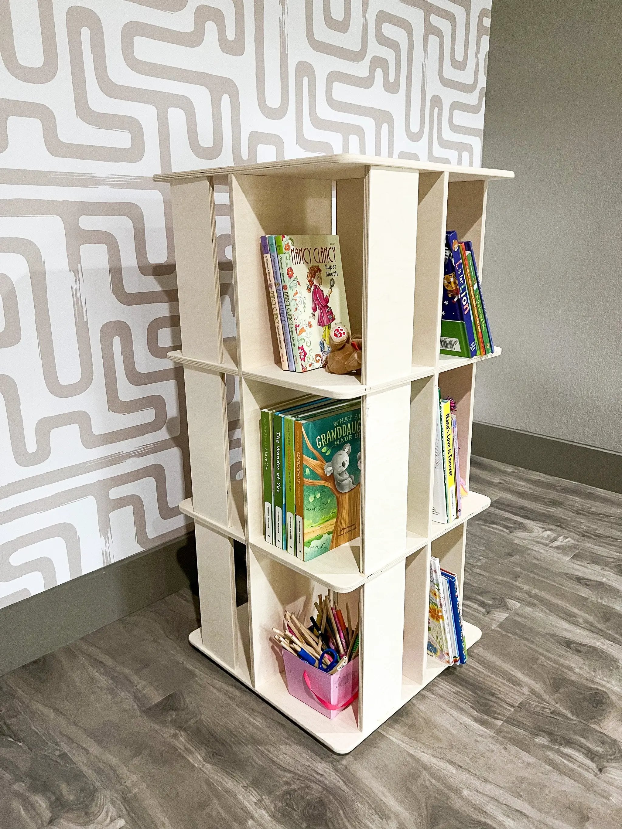 LAZY SUZAN- Rotating Bookshelf by Bush Acres