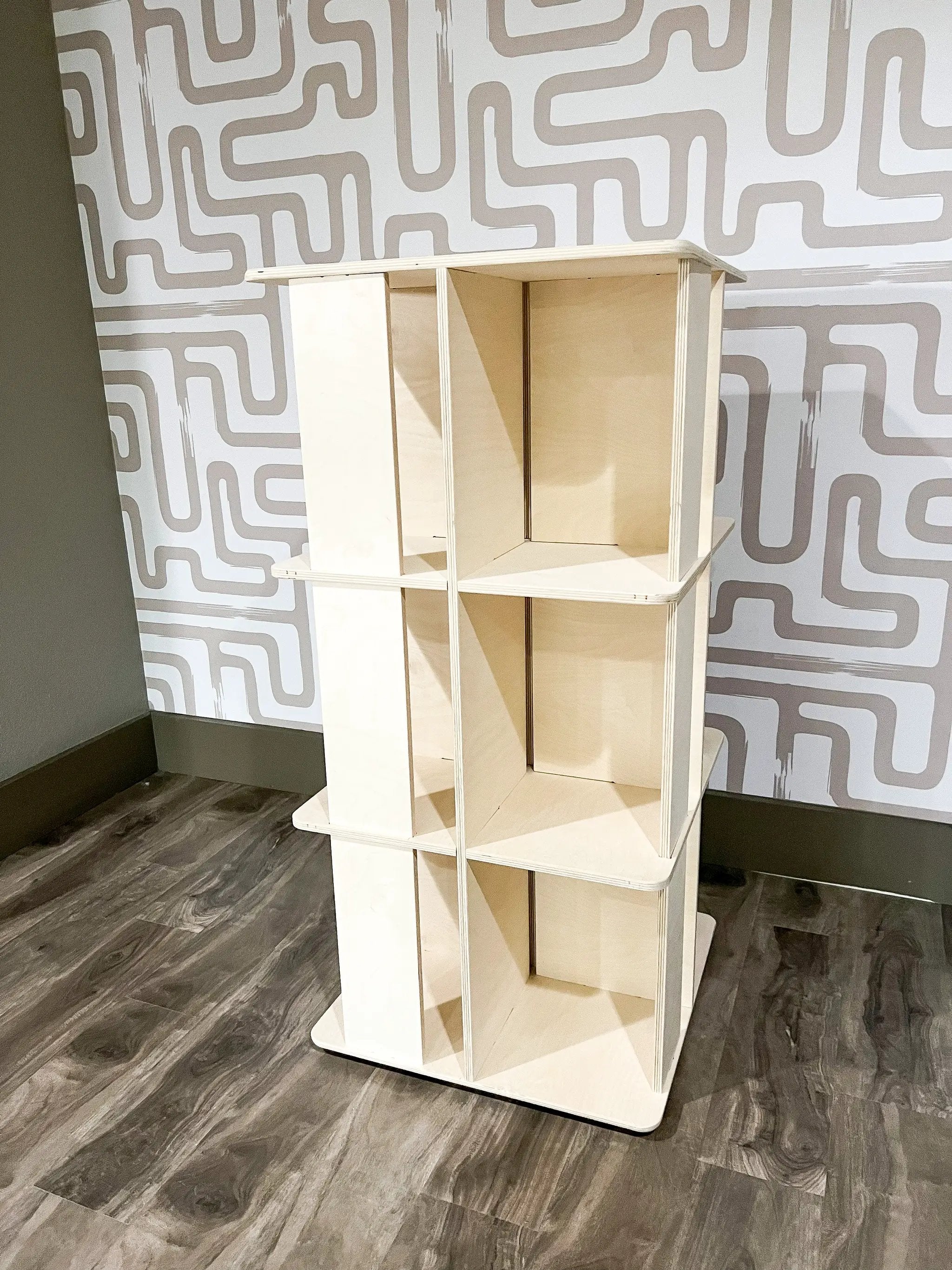 LAZY SUZAN- Rotating Bookshelf by Bush Acres