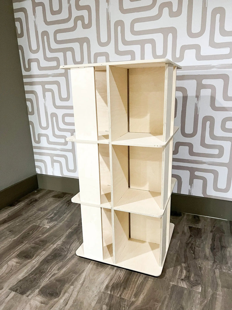 LAZY SUZAN- Rotating Bookshelf by Bush Acres