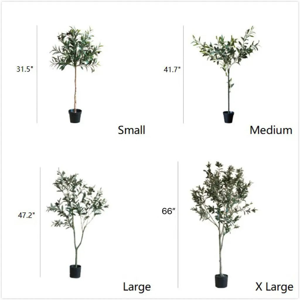 Artificial Silk Faux Olive Tree In Pot by RusticReach