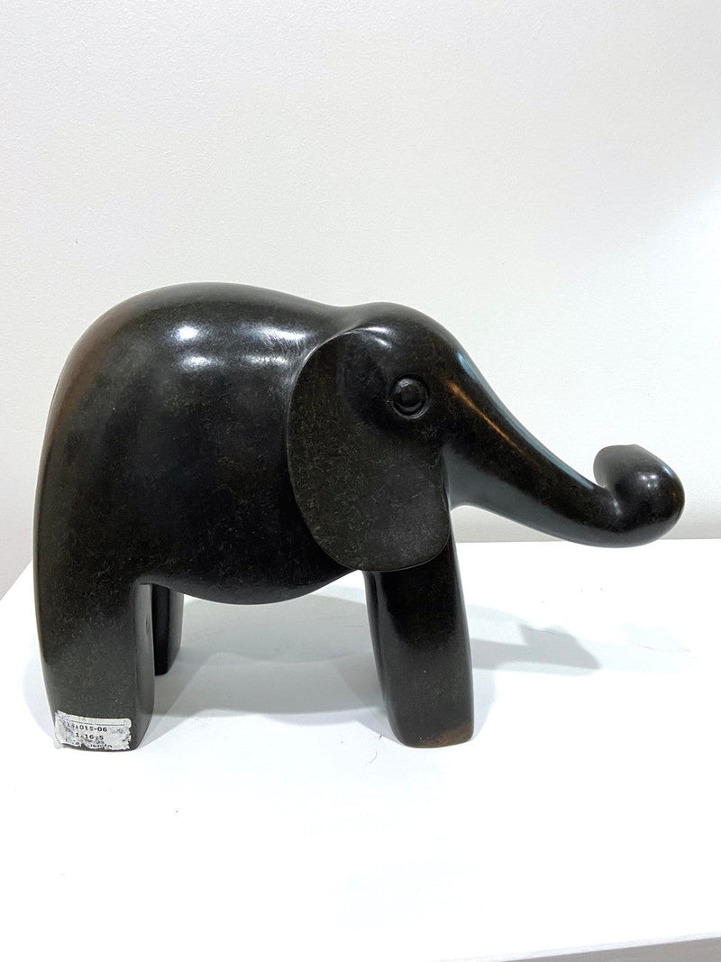 Happy Stone Elephant - One of a Kind Sculpture, photo 2 of 2