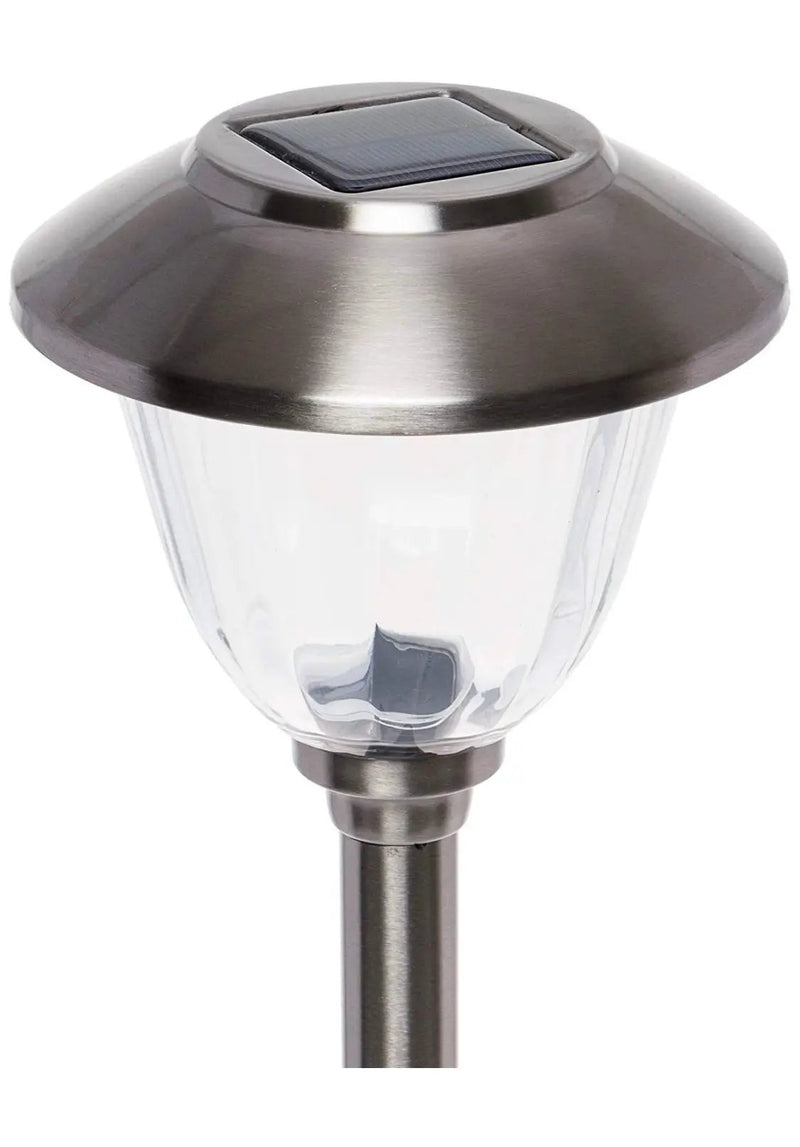 Energizer 10Pack Solar Pathway LED Lights Outdoor-Stainless Steel 15 Lumen ( Silver ) by Outdoor Solar Outlet