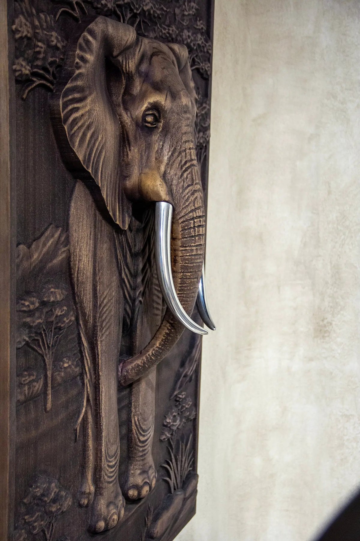 Majestic African Elephant 3D Relief Wood Wall Art, photo 10 of 18