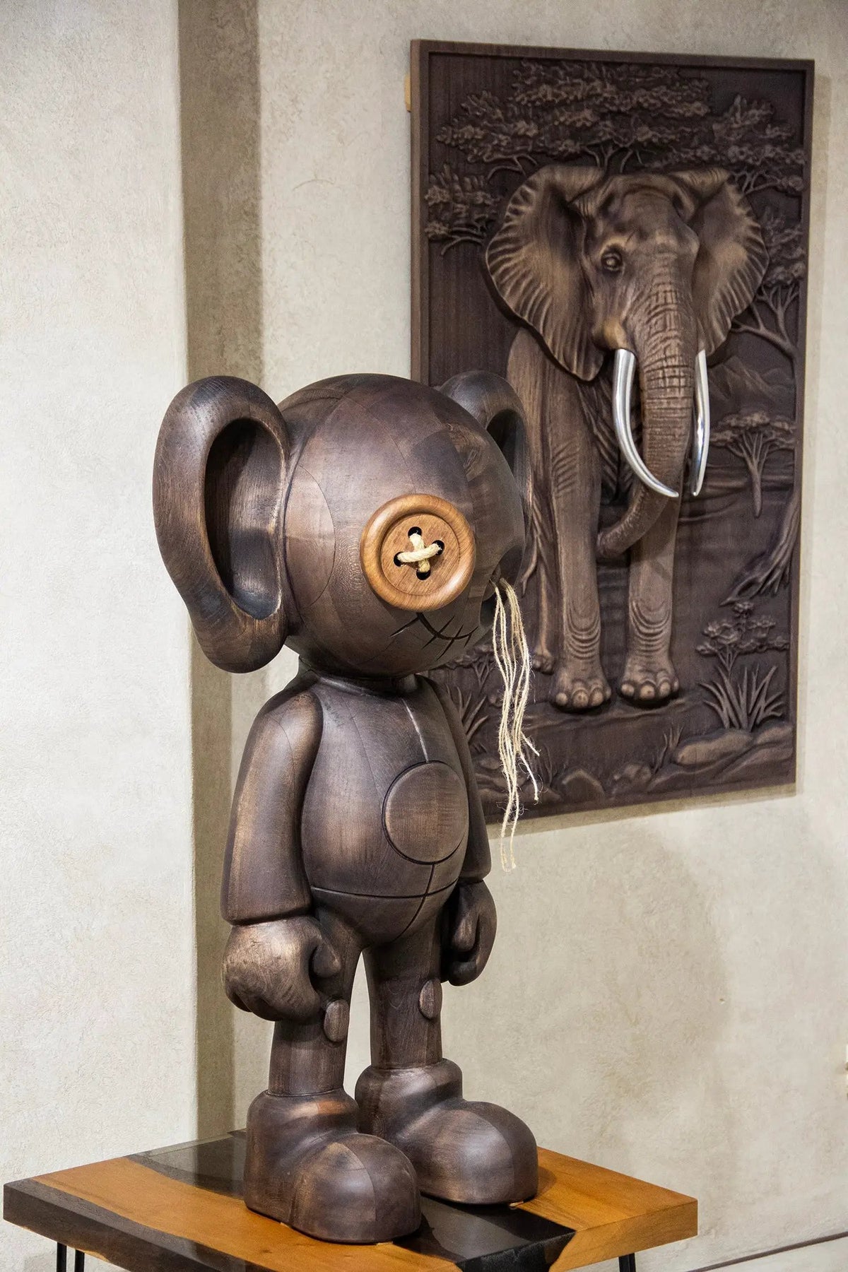 Majestic African Elephant 3D Relief Wood Wall Art, photo 13 of 18